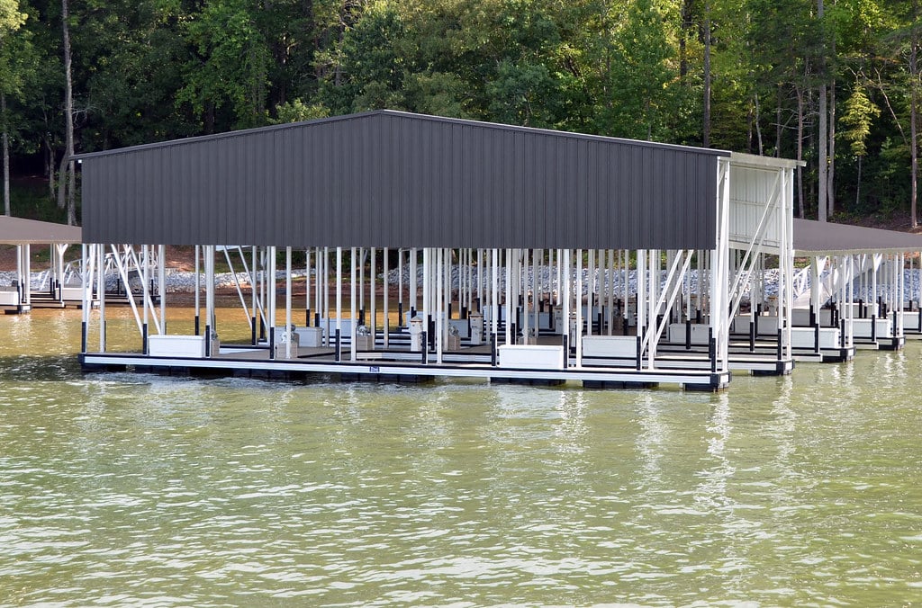 floating dock build Lake Lanier