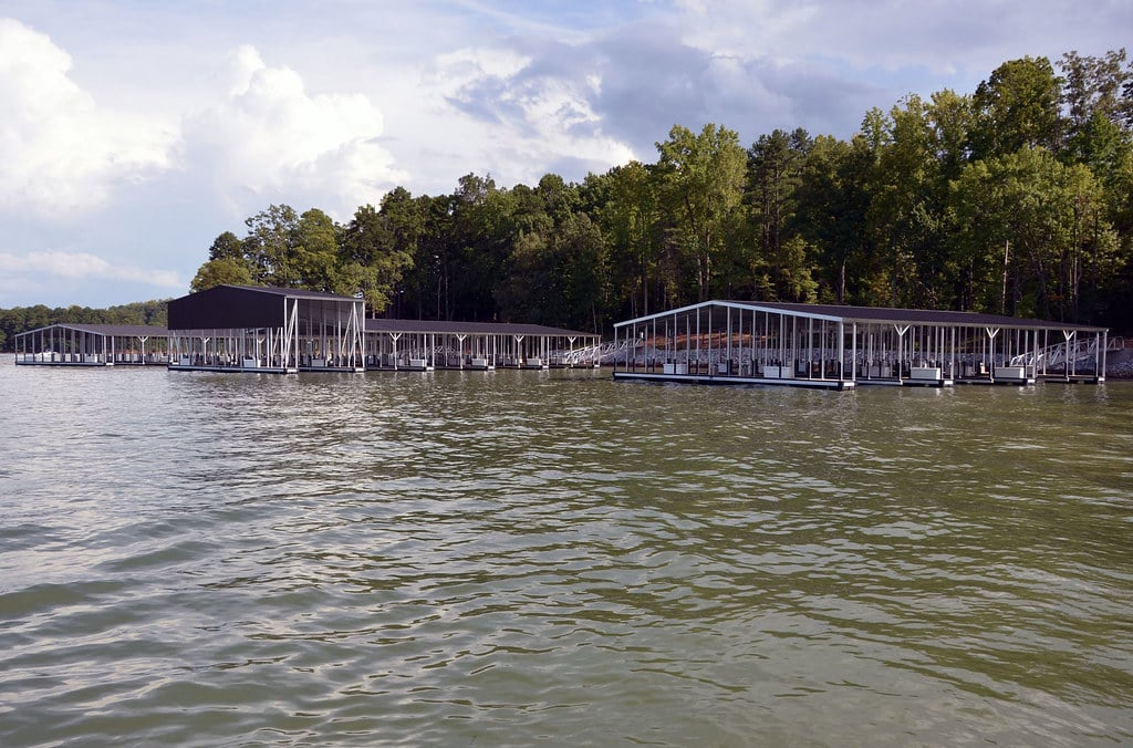 Lake Lanier custom commercial floating dock system
