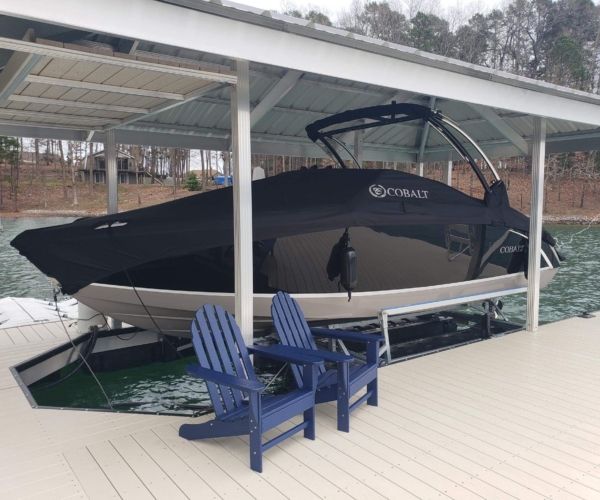 luxury boat lifts at Lake Lanier