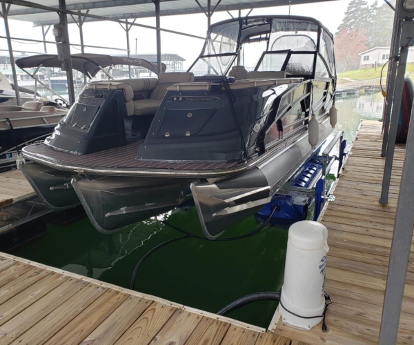 boat hoist repair at Lake Lanier