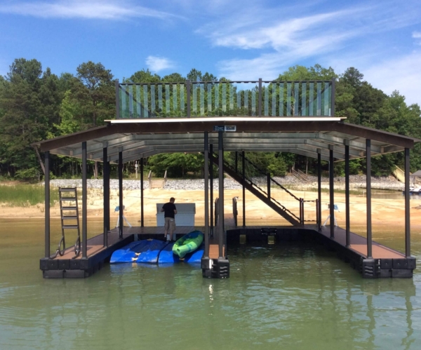 Lake Lanier custom wahoo boat dock service