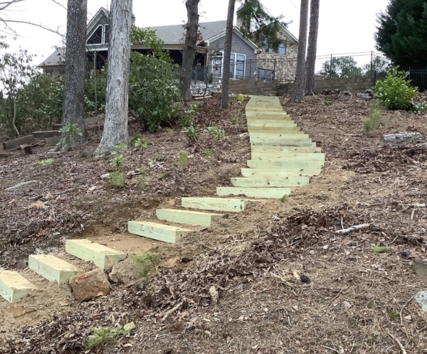 Lake Lanier contractor for lakefront steps