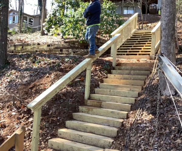 Lake Lanier custom stairs contractor