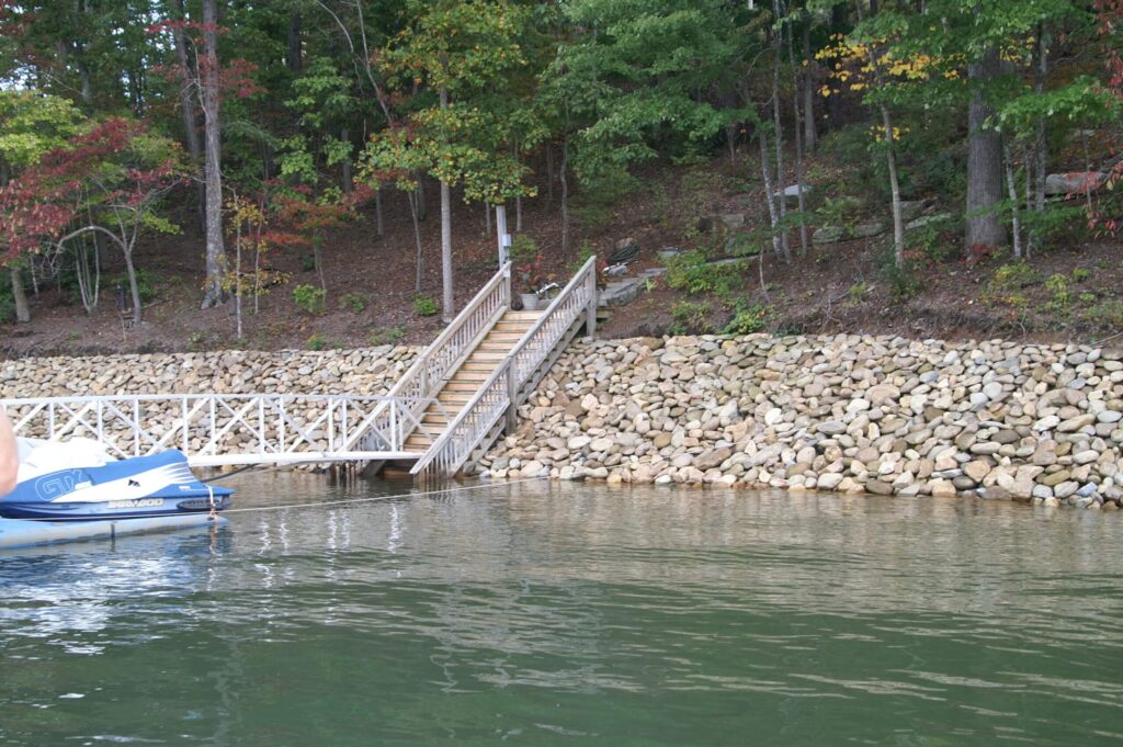 Rip Rap erosion control in cumming georgia - Army Corp