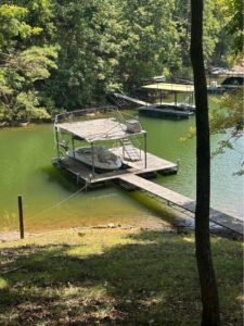 24x24' Used Steel Dock Has Upper Deck Damage - 