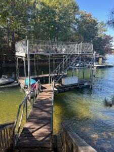 20x24' Used Steel Dock With Party Deck Lake Lanier -  - 3