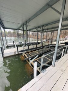 Used 32x32' Steel Dock With Sundeck and Armorlift Boat Lift Lake Lanier $39,000 -  - 6