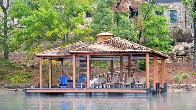 Hip-and-a-half Roof - Dock Customization - Marine Specialties