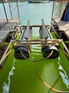 22x26' Used Steel Dock With Sundeck And 40' Gangway - Lake Lanier -  - 3