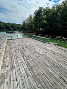 22x26' Used Steel Dock With Sundeck And 40' Gangway - Lake Lanier -  - 8