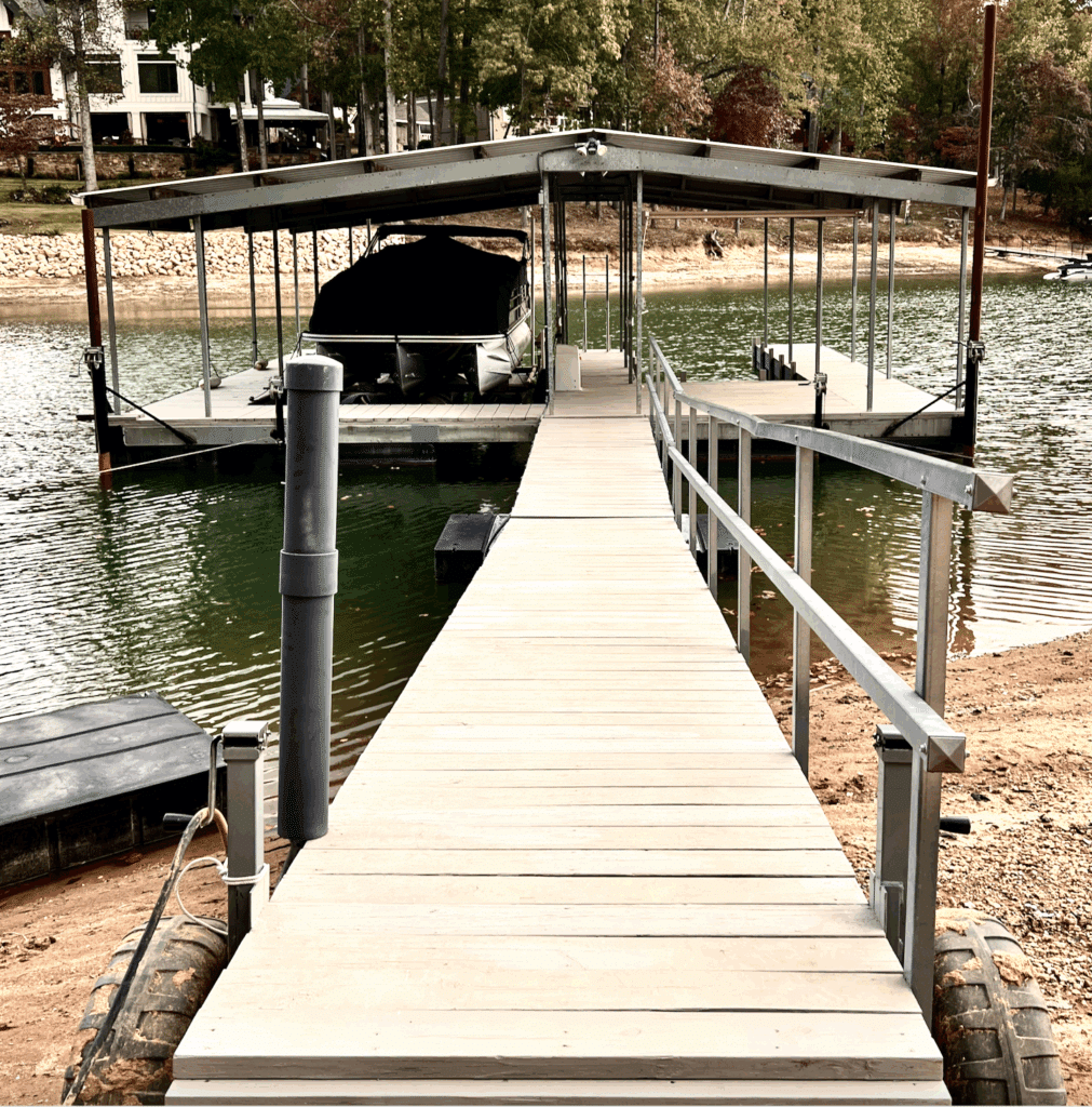 32'x32' Galvanized Steel Dock, Lake Lanier - 