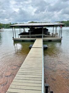 32x32' Used Steel Dock Lake Lanier - 