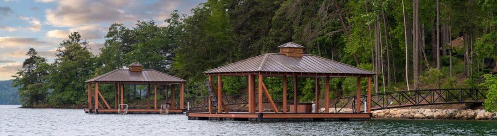 Custom Boat Docks on Lake Allatoona built by Marine Specialties