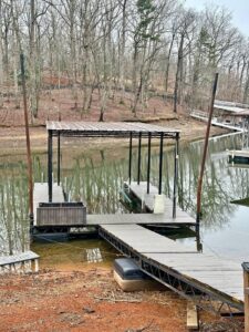 18x24 Used Steel Dock – Lake Lanier – Flat Roof FREE - 