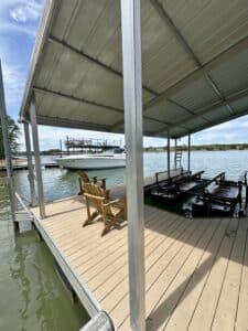 Lake Lanier 32x32 Wahoo Aluminum Double Slip Dock with 40' Gangway - $52,999 - - 6