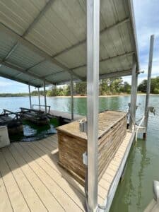 Lake Lanier 32x32 Wahoo Aluminum Double Slip Dock with 40' Gangway - $52,999 - - 4