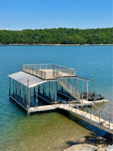 š„Almost New 32x32' Double Slip Aluminum KMC Dock With Sundeck Lake Lanierš„- $88,995 - - 1