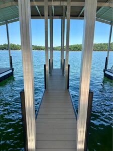 š„Almost New 32x32' Double Slip Aluminum KMC Dock With Sundeck Lake Lanierš„- $88,995 - - 5