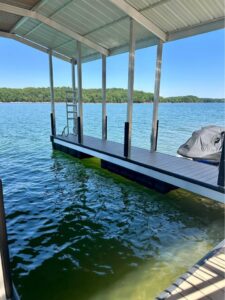 š„Almost New 32x32' Double Slip Aluminum KMC Dock With Sundeck Lake Lanierš„- $88,995 - - 6