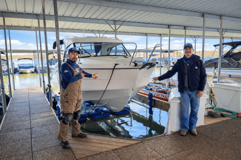 hydrohoist boat lift installation and boat lift repair on lake allatoona acworth ga