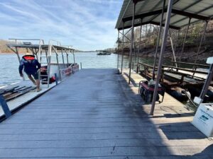 30x30' Used Steel Dock Lake Hartwell - $6,800 - - 5