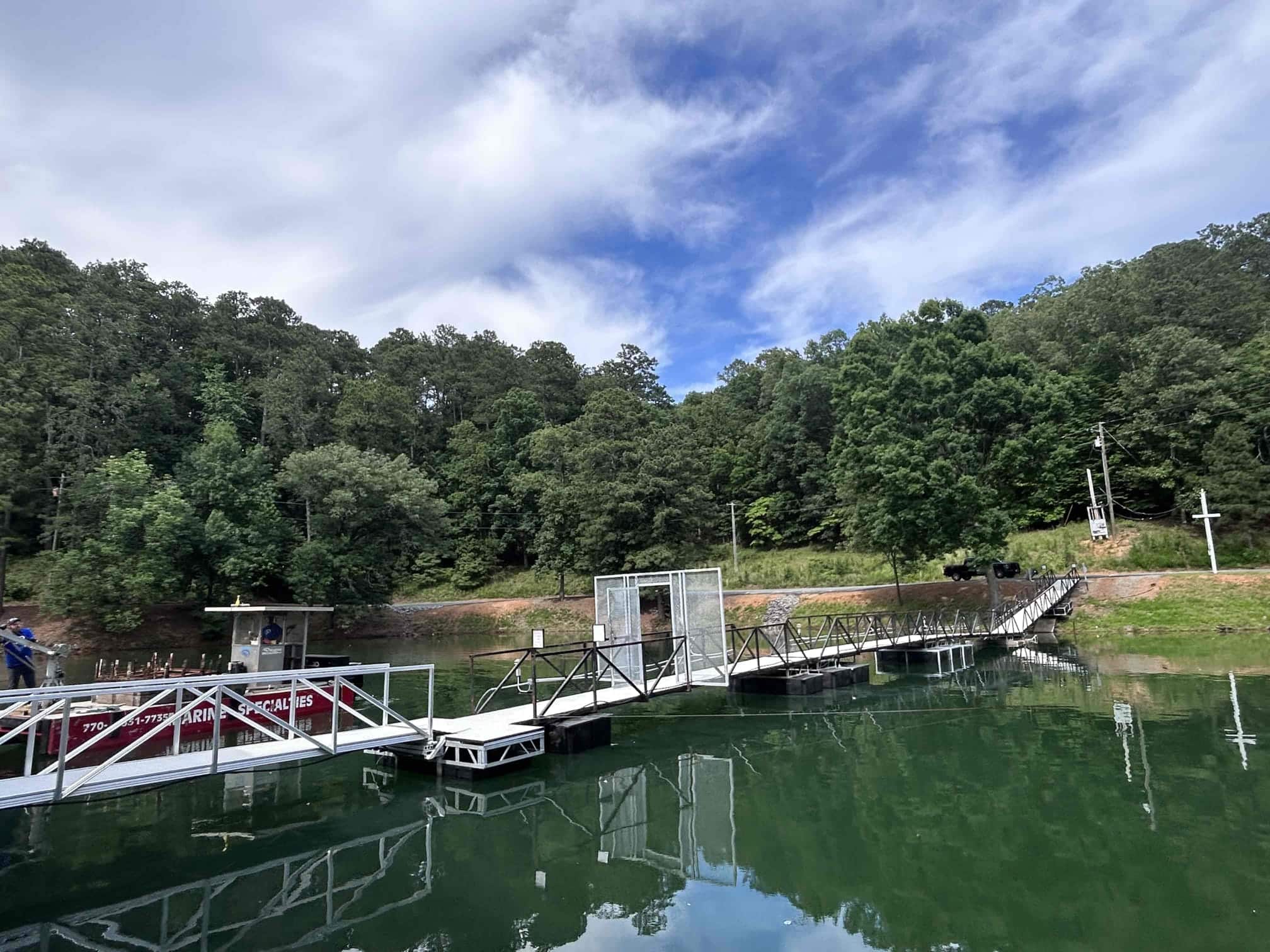 Float Installation on Lake Lanier