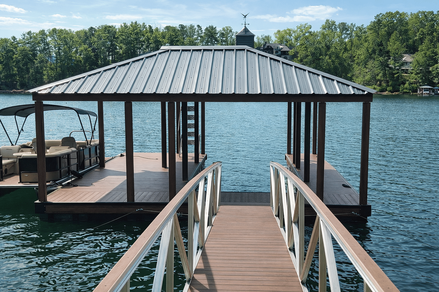 Dock maintenance plan service visit on Lake Keowee