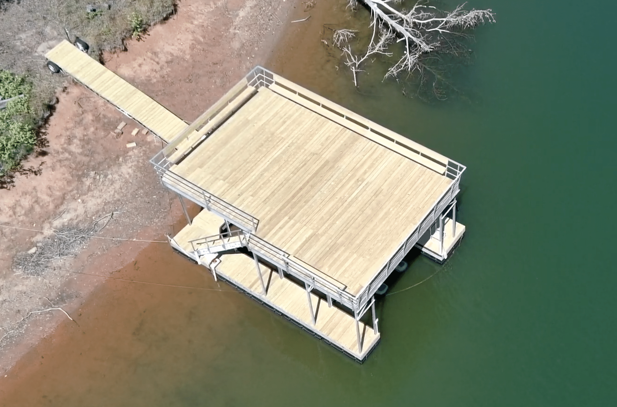 Completed Dock Redecking on Lake Lanier