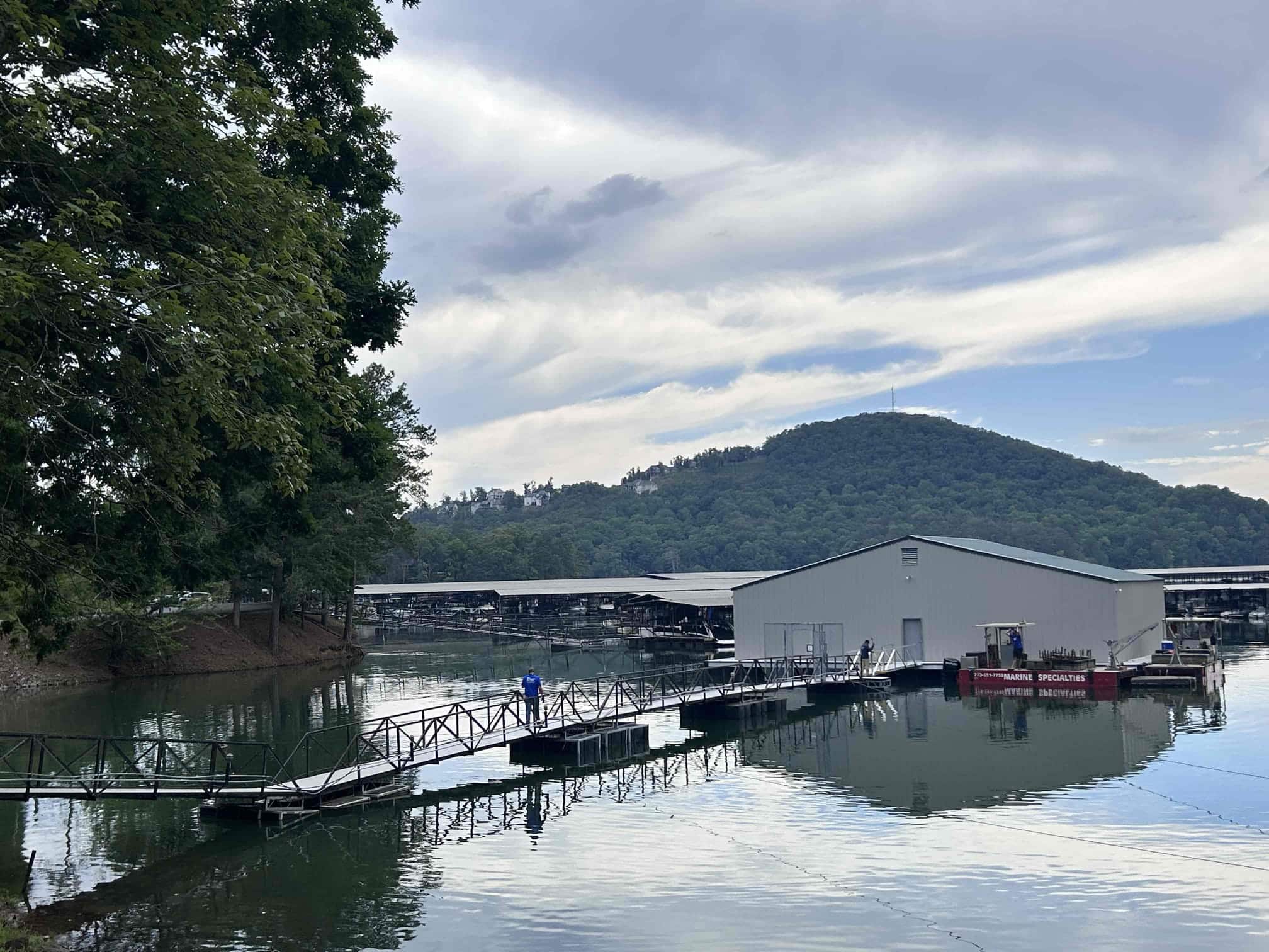 Ramp Float Replacements on Lake Allatoona Boat Dock